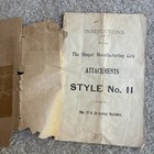 Singer 27 28 Instruction Sewing Machine Manual Style No  11 Attachment Lot 2
