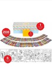  crayola 208-count Crayon Box W  Built-in Sharpener   Bonus Coloring Pages     Set