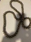 Vtg Navajo Pearls Sterling Silver Bench Bead Necklace Saucer Bicone 42    180g