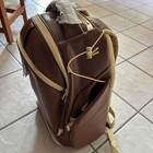 Jordan Fly Elite Bat Pack Backpack Brown beige Padded Straps Zip 2 Pockets