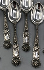 Bridal Rose By Alvin Sterling Silver Set Of 4 Demitasse Spoons 4 1 8 