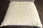 Coach Dust Bag Purse Cover White Satin W  Brown Drawstring  19 x 23 5   
