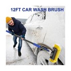 18ft Reach Car Wash Brush With Long Handle  Car Cleaning Brush 12-inch Soft B   