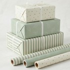 Beautiful Gift Wrapping Paper Rolls For All Occasions - Set Of 3 Sage-beige