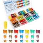 182pcs Car Fuses Assortment Kit Blade Automotive Standard Mini Low Profile 5a-40