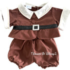 Build-a-bear Vintage Pilgrim Boy Teddy Costume 4-piece  Outfit
