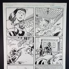 Original Comic Art  Signed Scott Reed Interior Page Sketch Furry Western Fantasy