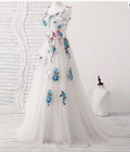 Women s Long Sleeves Prom Dresses 3d Flower Applique Long Formal Evening Princes