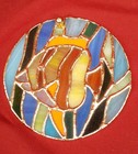 Vtg Stained Glass Music Rotating Kaleidoscope 4 Glass Discs  my Favorite Things 