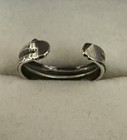 Women   s  925 Sterling Silver Toe Ring Double Band Antique Finish Adjustable