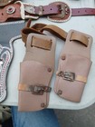 16- All Vintage 1950s Kids Toy Western Gun Belt Buckle Cowboy Holster  Parts