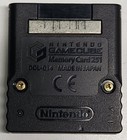 Official Nintendo Gamecube Black Memory Card 251 Blocks  dol-014  Genuine Oem