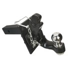 2   X 2   Solid Adjustable Mounting Plate   8 Ton Pintle W  2   Ball Combo Hitch