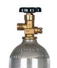New 2 5 Lb  Aluminum Nitrous Oxide N20 Cylinder With Cga326 Valve Dot Stamped