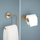 Trinsic 2-piece Bath Hardware Set With Toilet Paper Holder  Towel Ring In Champa