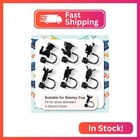 Hikkcos 6pcs Graduation Straw Caps For Stanley Cup  Reusable Silicone Straw Topp