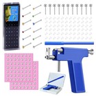 141pcs Body Piercing Tool Kit Ear Nose Piercer Gun Machine Studs For Salon Home