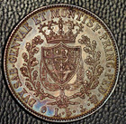 Italy  Italian States  Sardinia  5 Lira  Xf   Light Toning