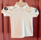 Vintage 1980   s Oshkosh Bgosh Toddler Size 12 Months White Puffy Sleeves