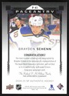 2024-25 Sp Authentic Pageantry Auto  p-41 Brayden Schenn St  Louis Blues