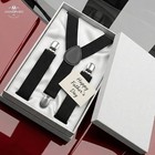 Men Heavy Duty Suspenders 1  Y-back Adjustable Metal Clips
