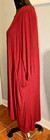 Trendyland Burgundy Long Sleeve T-shirt Dress Shark Bite Hemline 2xl