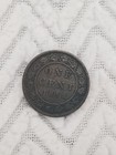 1858 Canada Large Cent Penny Coin - Key Date 1st Year Of Issue Read Description