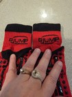 Gjump Red black Socks With Non Slip Grips  Large  shoe Size 7-9  Set Of 20