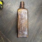 Vintage  Dr  J  Hostetter s Stomach Bitters Applied Lip Bottle Amber