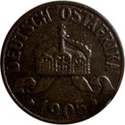 German East Africa    1905-a    1 Heller    F    Km 7