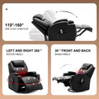 360   Swivel Massage Recliner Rocking Recliner Chair Living Room Chair Heated