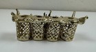Sf Sam Fink Vintage Lipstick Holder Metal Filigree Cherub Four Tube Vanity