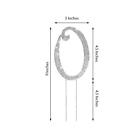 4 5  Tall Silver Crystal Rhinestone Cake Topper Wedding Birthday Decorations