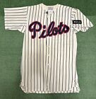 Vtg Rare Peninsula Pilots Game Worn Minor League Baseball Jersey Miusa Size 40