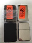 Unused Zippo Lighters 4 Pieces 1990s Collectible Display