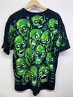 Liquid Blue Vintage 2001 Glow In The Dark Skulls 3 6 Mafia Travis Scott Rare Xl