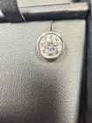 2 09ct Round-cut Lab Grown Diamond Ef vs1 Bezel Stud Earring 14k White Gold Lab