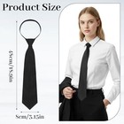 Black Tie For Women 19  Pre-tied Ties For Women Neck Ties Accessory 13 78 Inch