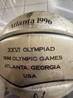 Hakeem Olajuwon  Signed Molten Gold Official Basketball   1996 Olympics  No Coa 