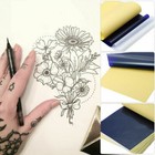 100pc Tattoo Transfer Paper Stencil Carbon Thermal Tracing Supplies Hectograph