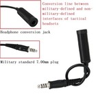 Ts Tac-sky Tactical Headset  Adapter Compatible With Comta Ii iii Headset