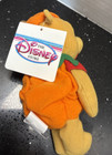 Disney Store Pumpkin Pooh Mini Bean Bag Plush Beanie Baby  8  New