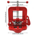 Bench Pipe Vise Yoke Hinged Clamp On Type Pipe Threader Plumbing For 1 5-7cm
