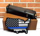 United States Map Pvc Patch  Tactical Morale Police Thin Blue Line Flag Patch