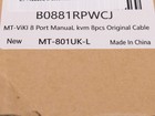 Mt-viki 8 Port Vga Kvm Switch Usb Rackmout Switcher Usb Mouse Keyboard Monitor