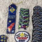 Mixed Lot Cubscouts Boyscouts Pinewood Derby Space Derby Blastcar Racing Patches