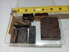 Lot Of Vintage Letterpress 7 Mix Letters Wood Type Printers Blocks