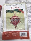Sunrise Sequin Ornament Kit Dynasty Makes 4 Ornaments Push Pin