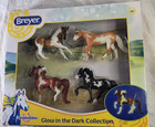 Breyer 5396 Glow In The Dark Collection 4 Horse Set Stablemates Nib Icelandic Qh