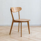 4 Set Solid Wood Dining Chairs Kichen Side Chairs Natural Color Home Living Room